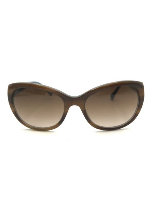 Chanel CC Logo Camellia Pearl Sunglasses Eyewear Blue Brown main image 7